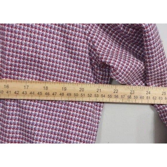 Robert Graham Red white Checked Long Sleeve Button Up shirt size Large - Picture 7 of 8
